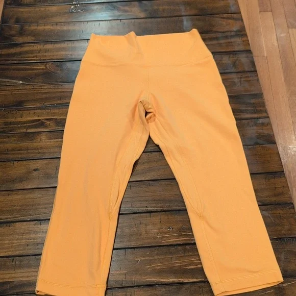 Lululemon Align High Rise Crop Leggings Mango Dream - Picture 3 of 9